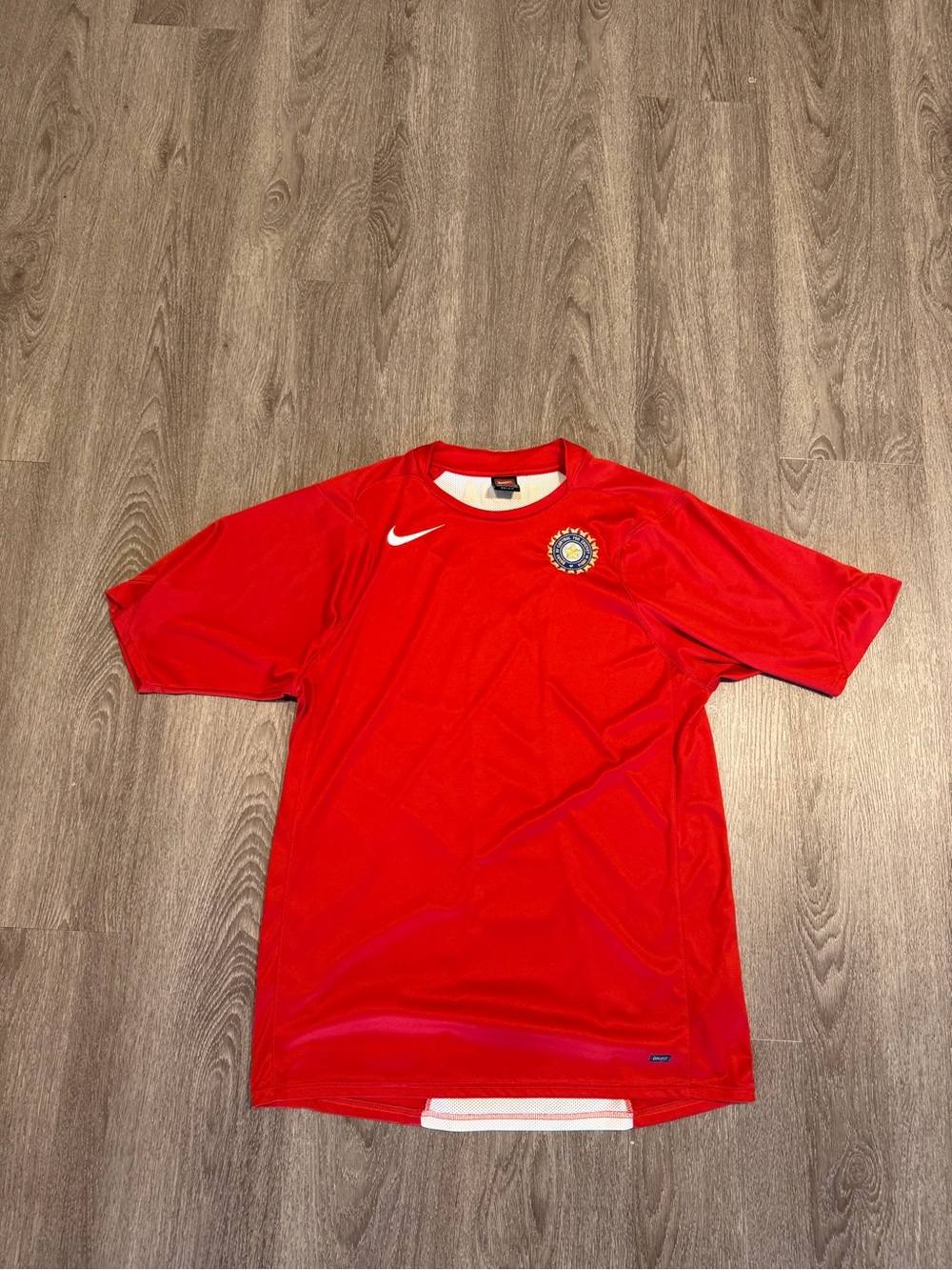 Nike Team Board of control for cricket in India jersey shirt (Size XL) Red